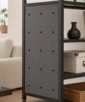 Tough As Nails Heavy Duty Adjustable Steel Storage Shelves Rust Resistant Garage Rack with perforated side panel detail