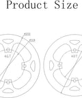 Diagram of Beefy Aluminum 104 BCD Chainring Guard Fits 46T and 48T Sprockets For MTB Ebike Road City Folding Bikes