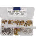 Killer 180 Pieces Electronic Hardware Assortment Set With Road Ready Steel M2 And M2.5 Hex Standoffs Machine Screws And Nyloc Lock Nuts For Modding Rigs Gonna Grip It Tight Always, organized screw and nut set in plastic case.