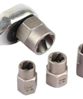 Heavy Duty 3/8 Inch Drive Impact Bolt Nut Extractor Kit With 13 Pcs Lug Remover Twist Socket Tool For Rusted Stuck Fasteners And Anti Rust Coating That Works Like Magic, 3/8 in Cr-Mo sockets