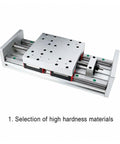 Huge HGR20 Linear Slide With SFU1605 Ballscrew 300mm Stroke showing high hardness materials for CNC machines.