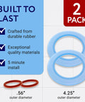 Toilet Canister Flush Valve Seal And Ring Kit Compatible With American Standard Champion 4 And Eljer 4 Two Pack Blue Leak Proof Gasket