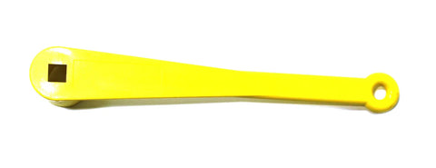 1-1/16 Inch Marine Propeller Wrench With 9/16 Inch Drain Plug Socket Durable Glass Reinforced Plastic Yellow Onboard Emergency Tool For Boats