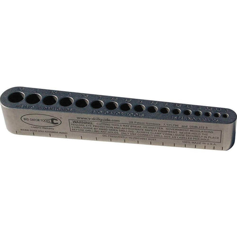 Universal V-Drill Guide For Perpendicular Hole Drilling On Flat Round And Square Materials, Built For Pro Grade Precision