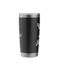 Artist Image Stainless Steel Insulated Tumbler With Dual Wall Insulation, Leak Proof Lid, BPA Free, Black Finish, Music Fan Approved.