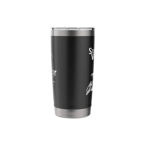 Artist Image Stainless Steel Insulated Tumbler With Dual Wall Insulation, Leak Proof Lid, BPA Free, Black Finish, Music Fan Approved.
