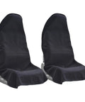 Universal Front Seat Protector Covers Waterproof And Sweatproof Non Slip Washable Towel Seat Covers For Cars Trucks And Jeeps 2 Pack Black