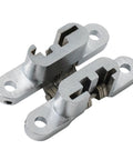 Two Pack 180 Degree Swing Door Hinges For Casement Doors Invisible Concealed Cross Hinges Set For Folding Tables And Cabinets Heavy Duty Durable 13 By 45 Mm Furniture Hardware, metal view