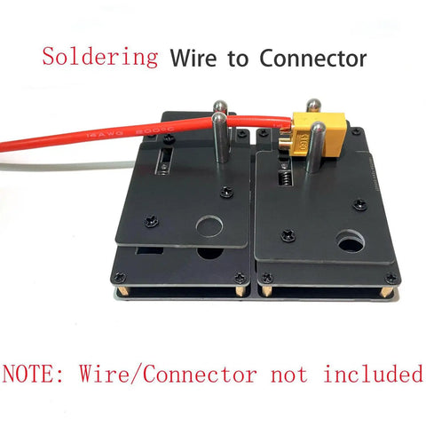 RC Soldering Station Jig For XT90 XT60 XT30 EC5 EC3 Deans T Plug Connectors And Silicone Wire 0Awg To 24Awg on sturdy base