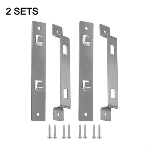 Rust-Resistant Stainless Birdhouse Mounting Bracket Set With Screws For Wooden Birdhouses And Feeders On Posts Fences Or Trees Two Pack Built For Tough Outdoor Weather And Secure Easy Hanging