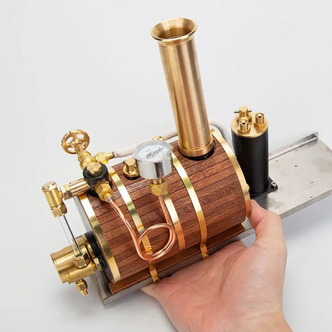 200ml Steam Boiler Model For Single Double And Triple Cylinder Steam Engines And Model Ships Physics Education Kit, copper design