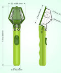 Kid Friendly Bug Catcher Kit With 6X Magnifier Insect Trap For STEM Exploration Indoor Outdoor Play Easy One Hand Use Ideal Gift For Kids And Curious Adults Green 2 Pack, 7.9 in view