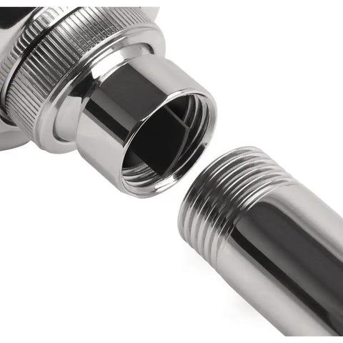 Chrome connection for 6-Inch Rain Showerhead With RainAir Air Infusion and AirPower, Easy Install, anti lime scale, 2.0 GPM flow