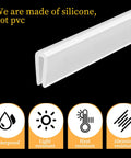 Genuine Clear U Channel Edge Trim Runs A Solid 13 Feet Long With Bendy Construction, showcasing silicone material and durability details.
