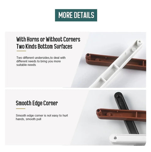Two Piece Drawer Slides 298mm Smooth Extension Rails White Plastic Runners for Quiet Easy Glide in cabinets and dressers