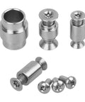 Premium 13 Piece Titanium Hardware Kit For Spyderco C81 Knife with various titanium body and pivot screws.