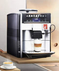 Fully Automatic Coffee Machine With Ceramic Silent Grinder And 5 Speed Grind Settings Touch Panel Brew System in use