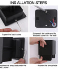 Installation steps for Outdoor Up Down LED Wall Light In Black Aluminum 12W Square Fixture 6500K Daylight Color IP65.