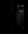 Rear view of Game Ready 1500VA 900W Uninterruptible Power Supply With Battery Backup And Surge Protection, 10 Outlets, LCD Screen