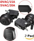Anti Tilt Safety Switch For Outdoor Patio Heaters, Tip Over Shut Off, 20 Amp High Power Replacement, UL Listed, 2-Pack