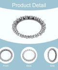 Bike Crank Ball Bearings 3 Sixteenth Inch 4 Mm Size, 20 Balls, 10 Pcs Replacement Bottom Bracket Bearings Kit, front view