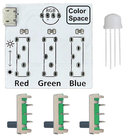 DIY Soldering Practice Kit for RGB Color Mixing and Electronics Training Board Perfect for Newbies and Students project board