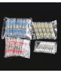 Kick Your Wiring Game Up With Solder Seal Heat Shrink Butt Terminals Featuring Solid Electrical Wire Connectors And Cable Terminals For Rock Solid Connections That Never Fall Apart Or Short Circuit On You. assorted color solder seal butt connectors in clear bags