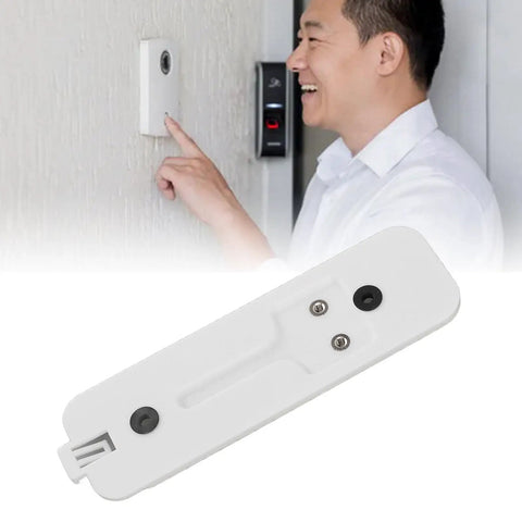 Video Doorbell Back Plate Replacement, Lightweight Durable Plastic Back Plate With Easy Install For Quick Fix, White Color shown