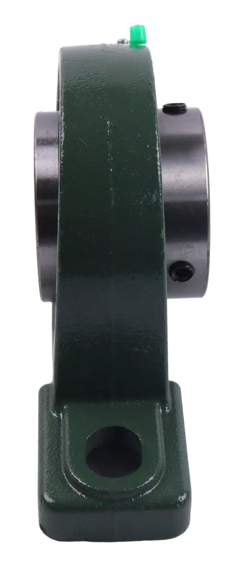 Self Align Pillow Block Bearing With 3 Inch Bore And Two Bolt Solid Base, Compatible With UCP215-48, front view