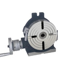 10 Inch Heavy Duty Shop Rig Rotary Table Divider And Precision Indexing Head For Milling Machines with smooth cast iron worktable.