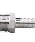 304 Stainless Steel Three Quarters Inch Hose Barb To One Inch NPT Male Pipe Fittings Set Of 2 For Home Brew Hoses And Valves