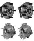 Front and Rear Wheel Bearing and Hub Assembly Set for Toyota RAV4 All Wheel Drive Four Piece Kit Fits 2013 2018 RAV4 AWD