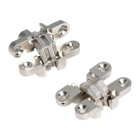 3 Pack Concealed Barrel Door Hinges With 180 Degree Swing Zinc Alloy Auto Close for cabinets, cupboards, wood boxes close-up