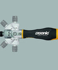 Ergonic K II 20 Piece Ratchet Set With 180 Degree Pivoting Handle And One Quarter Inch Quick Release Bit Holder, 60 Tooth Ratcheting