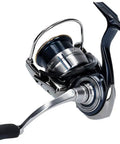 Close-up of LT2500S-XH Spinning Reel Celtate 2019 Model for Freshwater and Light Saltwater, showing 45 mm spool and handle