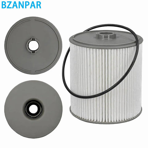 Diesel Fuel Filter Water Separator Kit For Ram 2500 3500 4500 5500 6.7 Cummins Diesel 2019 2020 2021 2022 2023 2024 Dodge Ram 6.7 Replacement With 68157291AA 68436631AA showing full filter and tops