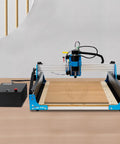 Pro Grade 110V 500W CNC Router Engraving Machine With USB Power Supply for woodworking and signs, 4040 size on tabletop.