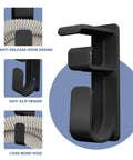 Double Hook CPAP Hose Holder And Mask Hanger For Bed Mounts With Anti Skid Base, Prevents Tangling, Holds Hoses And Masks Up To 3