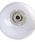 Bottom view of Round Ceramic Above Mount Bathroom Sink With No Overflow Center Drain BA351 Premium Porcelain Basin For Modern Bathrooms