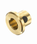 Front view of brass flange sleeve bearing with 5 mm bore, 7 mm outer diameter, 8 mm height
