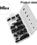 Kick Some Serious Butt With This Awesome 80-Piece Rubber Vacuum Line Cap Assortment Kit For Smooth Hose Covers Fitting Carburetors And Manifolds Without Any Stress Or Leaks Ever Again. black rubber vacuum line cap assortment kit in plastic organizer box