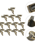 12Pcs Zinc Alloy Decorative Furniture Legs For Sofas And Boxes With Classic Retro Dope Vibe in dark brown, close-up detail