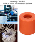 12 Piece Heat Bed Silicone Leveling Columns For 3D Printer Hot Bed Mounts, orange 16mm buffer next to 3D printer close-ups