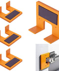 Magnetic Door Hinge Jig Set Four Piece Quickly Aligns And Mounts Hinges Hands Free With 2mm Gap Locator Bright Orange