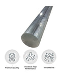 1.437 Inch By 17 Inch Aluminum Round Rod 2024 T351 Built For Real Tough Industrial Projects Durable Aluminum Bar