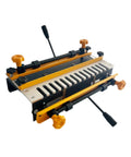 Precision Dovetail Router Jig Built Tough Aluminum Template For Smooth Sailing In Drawer And Cabinet Joinery Professional Woodworker Alignment Tool Accommodates Up To Twelve Inches with clamps and track.