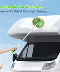 14 Piece Car Wash Kit With 62 Inch Long Reach Brush Microfiber Scratch Free Wash Mitts And Mop Kit cleaning RV top