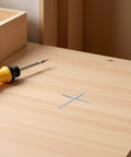 50 Pcs Dowel Pins Cylindrical Fastening Pins M3 Precision Stainless Steel Pegs on wooden surface with screwdriver