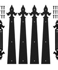 Heavy Duty Garage Door Handle Hinges Kit For Barn Doors Decorative Hardware Set With Silent Hydraulic Buffer