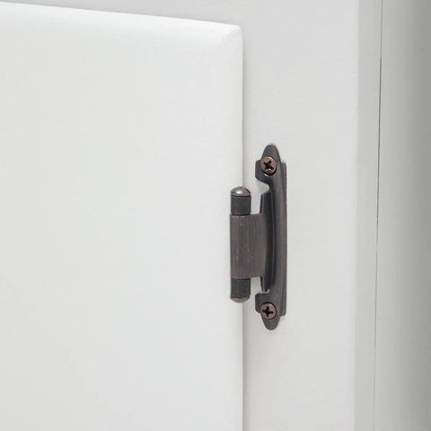 3/8 Inch Kitchen Inset Cabinet Door Hinge Self Closing Oil Rubbed Bronze Includes Mounting Screws 10 Pack 1 Pair Per Pack Fits Inset Cabinets